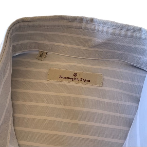 Men’s Ermenegildo Zegna 100% Cotton Long Sleeve Button Down Shirt. - Picture 5 of 9